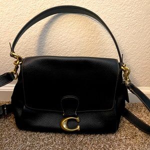 Coach Black Leather Shoulder Bag